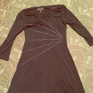 Kate Middleton style tea length navy dress